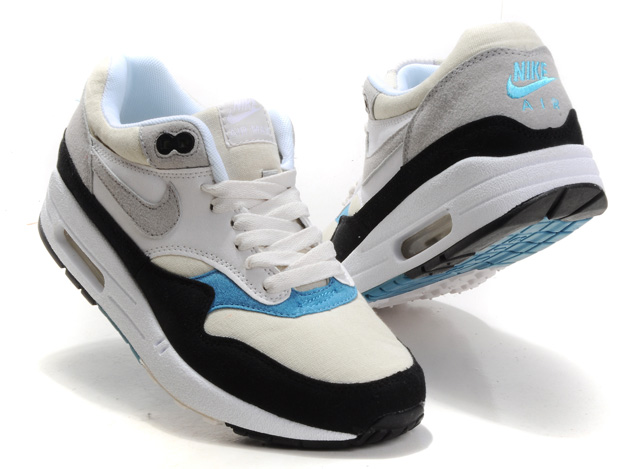 New Men'S Nike Air Max Black/White/Blue